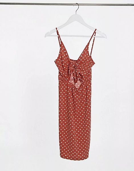 Ivy Revel Bodycon-Kleid mit Punkten-Mehrfarbig günstig online kaufen