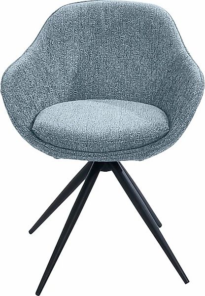 K+W Komfort & Wohnen Drehstuhl "ZOOM" () 4-Fuß Drehstuhl mit Gestell aus Me günstig online kaufen