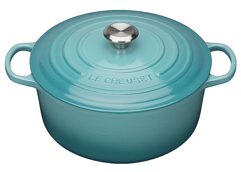 Le Creuset Bräter Signature Rund Gusseisen Karibik 20cm günstig online kaufen