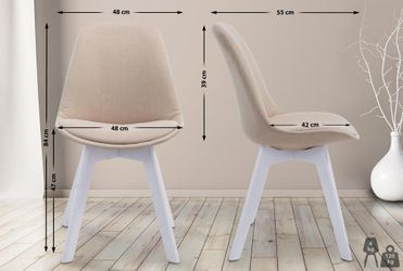 CLP Esszimmerstuhl Borneo, Stoff-Bezug, Lehnstuhl mit günstig online kaufen