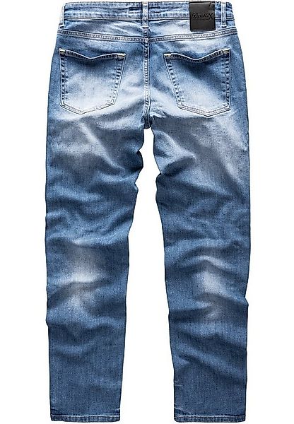 REPUBLIX Straight-Jeans NAT Herren Regular Fit Destroyed Jeans günstig online kaufen