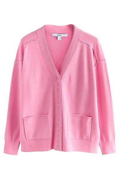Next Strickjacke Superweiche Strickjacke mit V-Ausschnitt +Taschen (1-tlg) günstig online kaufen