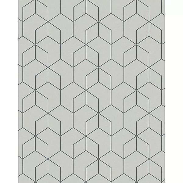 Marburg Vliestapete Grafisch Geometriemotiv Grau 10,05 m x 0,53 m FSC® günstig online kaufen