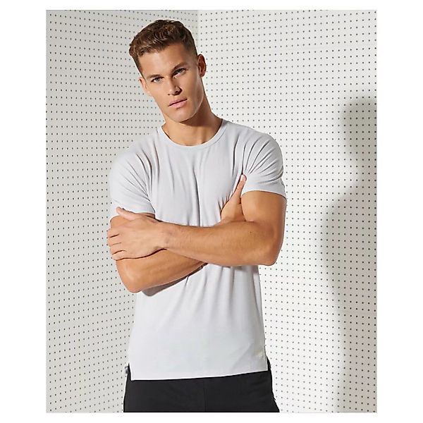 Superdry Flex Feeder Stripe Kurzarm T-shirt 2XL Grey Marl Feeder Stripe günstig online kaufen