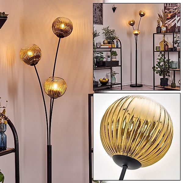 hofstein Stehlampe Stehlampe aus Metall/Glas in günstig online kaufen