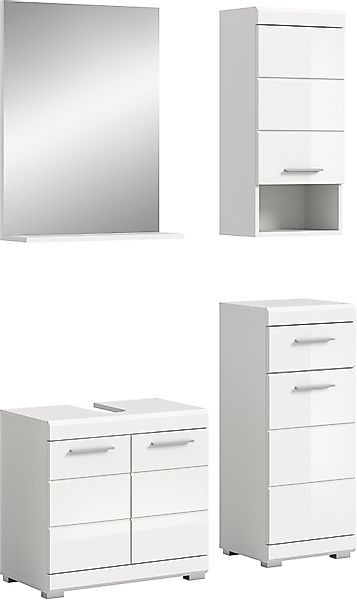 INOSIGN Badmöbel-Set »Siena, 4 teilig, bestehend aus:«, (Set), Waschbeckenu günstig online kaufen