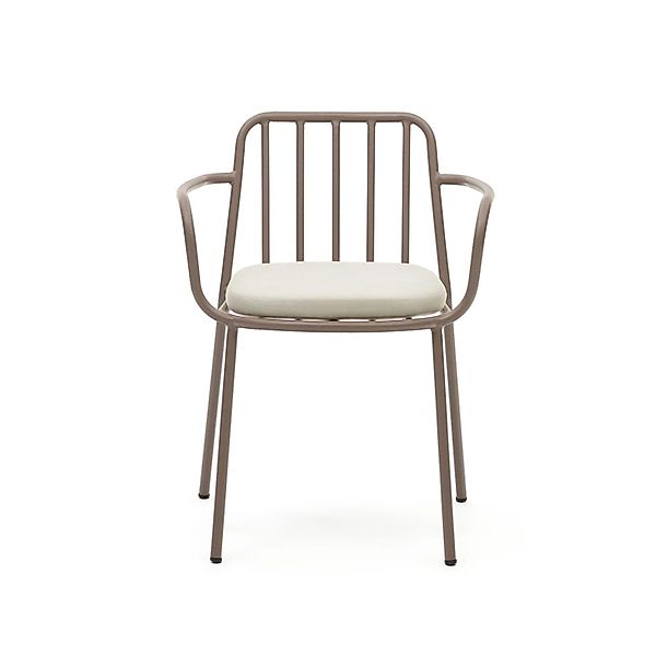Natur24 4-er Set Stuhl Bramant 60 x 76 x 55 cm Stahl Helllila Sitzgelegenhe günstig online kaufen