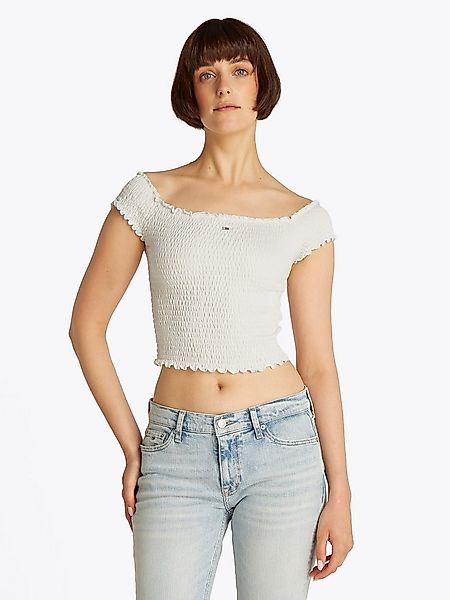 Tommy Jeans Smoktop TJW CRP SMOCK TOP in Smok-Optik günstig online kaufen