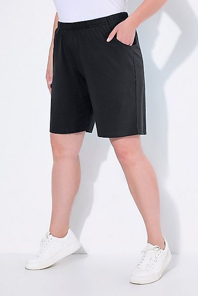 Ulla Popken Bermudas Jerseyshorts Taschen Elastikbund günstig online kaufen