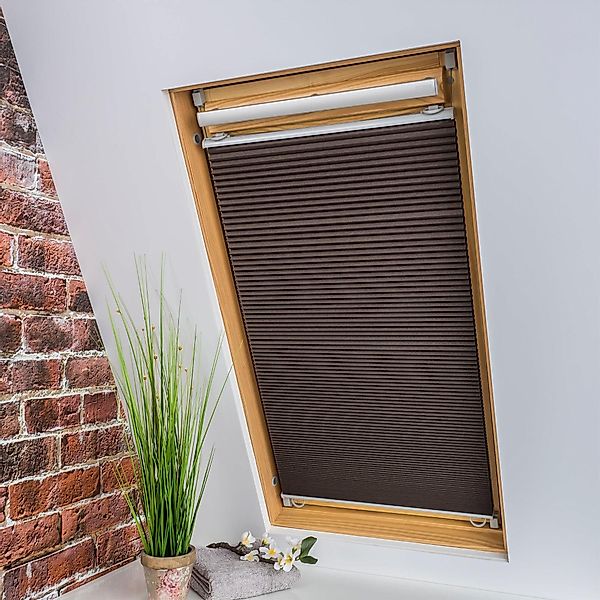 Liedeco Dachfensterplissee Universal Dachfenster-Plissee, verdunkelnd, ohne günstig online kaufen