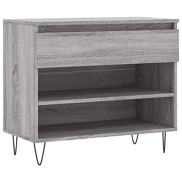 vidaXL Schuhregal Grau Sonoma 70x36x60 cm Holzwerkstoff 831442 günstig online kaufen