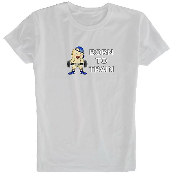 Kruskis Born To Train Kurzärmeliges T-shirt M White günstig online kaufen