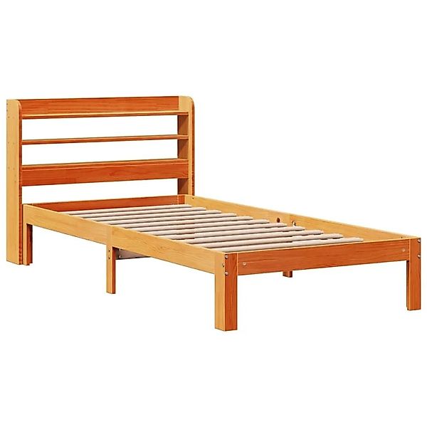 vidaXL Massivholzbett ohne Matratze Wachsbraun 100x200 Kiefernholz 3306804 günstig online kaufen