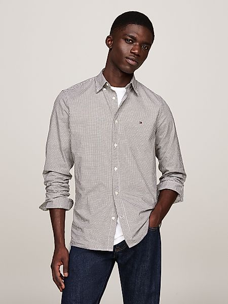 Tommy Hilfiger Langarmhemd MICRO GINGHAM POPLIN günstig online kaufen