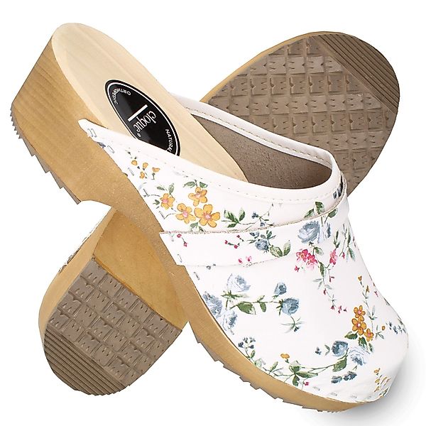 Cloque Laon Damen Clog Holzclogs, Clip-On, günstig online kaufen