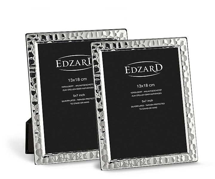 EDZARD Bilderrahmen Pavia, versilbert und anlaufgeschützt, 2er Set für 13x1 günstig online kaufen
