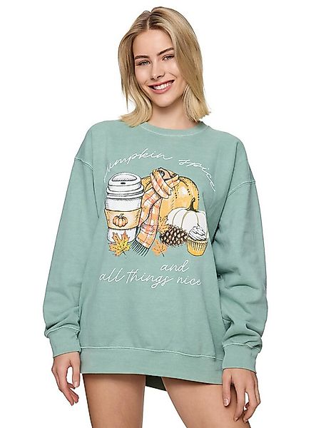 Worldclassca Sweatshirt Worldclassca Oversized Sweatshirt PUMPKIN Print Lan günstig online kaufen