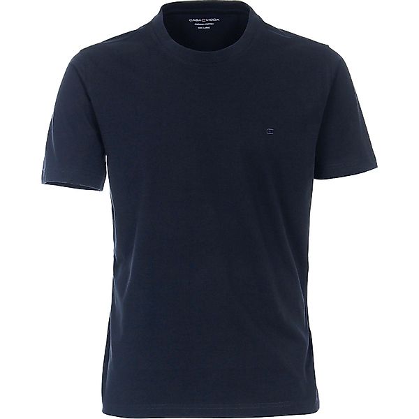 CASAMODA Rundhalsshirt CasaModa Basic T-Shirt dunkelblau günstig online kaufen