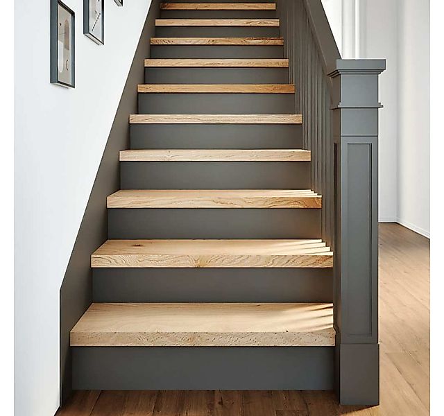 vidaXL Treppenstufe, Treppenstufen 8 Stk. Unbehandelt 80x30x2 cm Massivholz günstig online kaufen