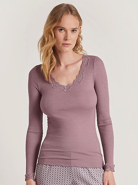 CALIDA Langarmshirt "Richesse Lace", feine Spitze, langärmelig, Feinripp, e günstig online kaufen