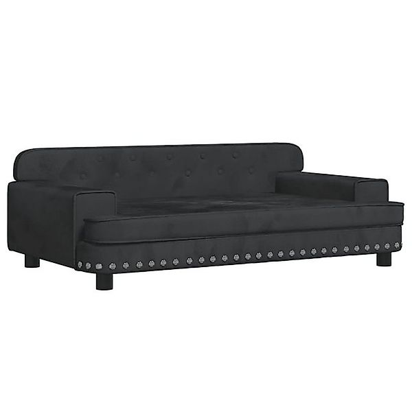 vidaXL Kindersofa Kindersofa Schwarz 90x53x30 cm Samt Kindercouch Kindermöb günstig online kaufen