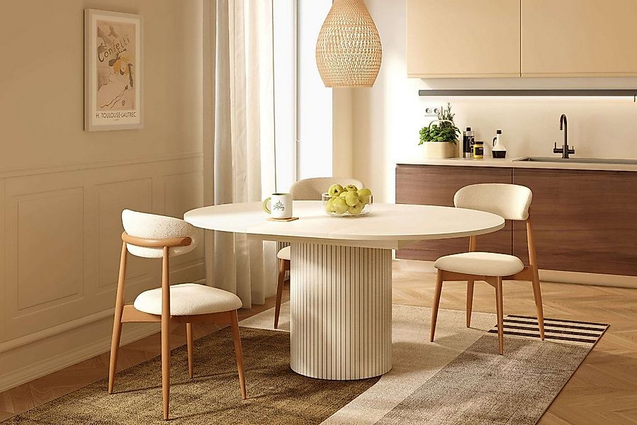 Woodman Esstisch Toscana, Breite 120 cm, melaminbeschichtet, mit Verlängeru günstig online kaufen