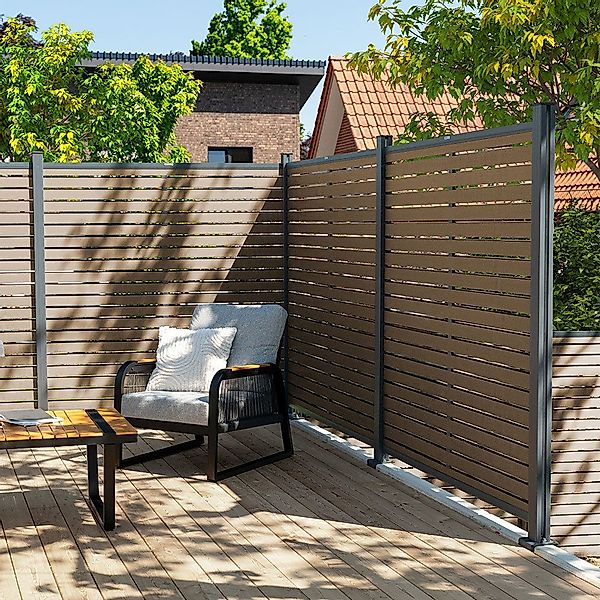 HOME DELUXE Sichtschutzelement WPC Sichtschutzzaun ALIRA, günstig online kaufen