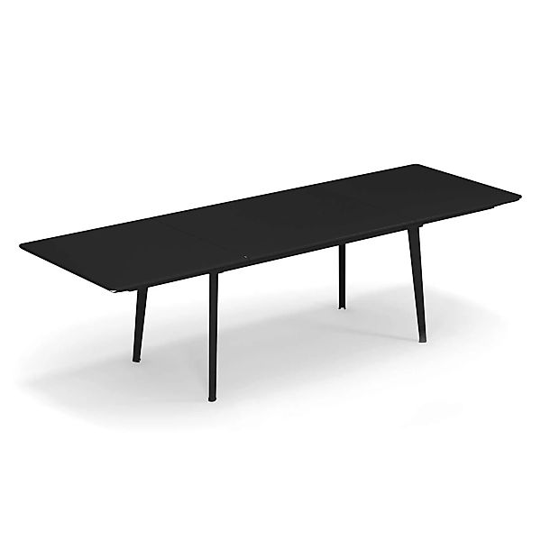 emu - Plus4 Gartentisch ausziehbar 160x90cm - schwarz/pulverbeschichtet/LxB günstig online kaufen