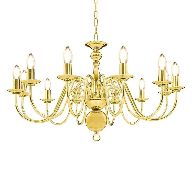 vidaXL Kronleuchter Kronleuchter Golden 12 x E14-Glühbirnen günstig online kaufen