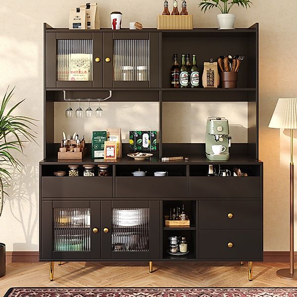 Flieks Hochschrank Küchenbuffet (145x39x171 cm, 1-St) günstig online kaufen