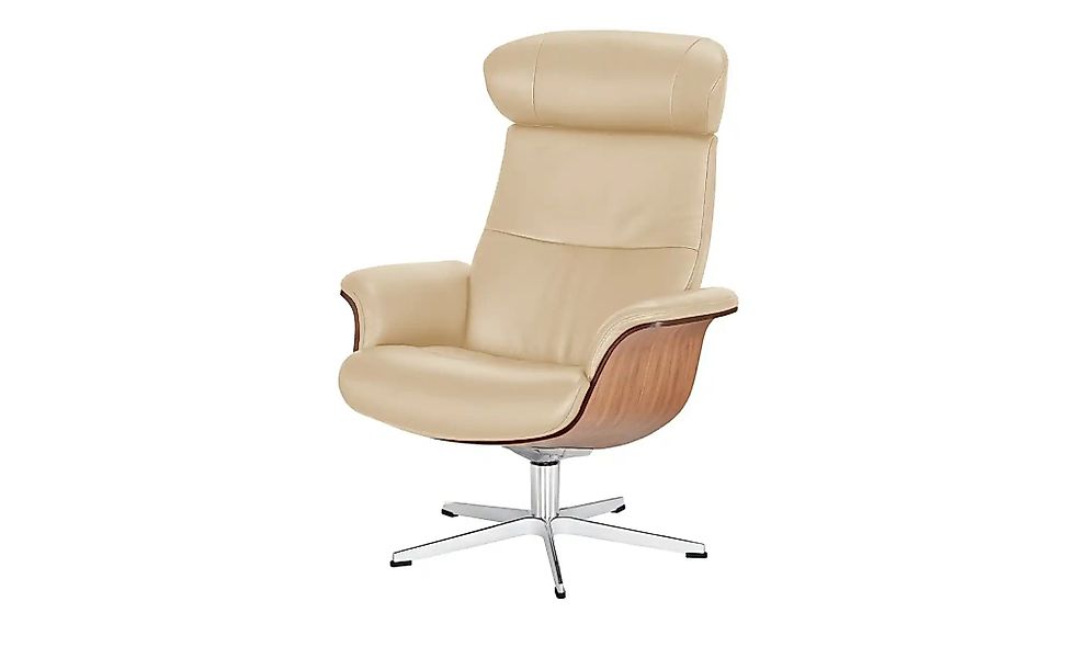 Relaxsessel aus Leder Timeout ¦ beige ¦ Maße (cm): B: 80 H: 109,5 T: 81.0 P günstig online kaufen