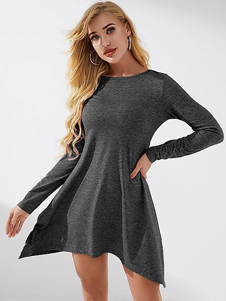 YOINS Causal Round Neck Langarm Kleid günstig online kaufen