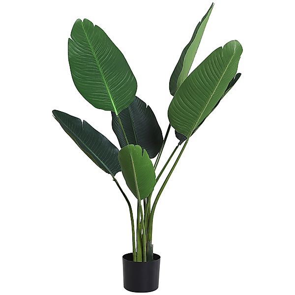 Outsunny Künstliche Paradiesvogel-Pflanze Hoch 120 cm, Künstliche Strelitzi günstig online kaufen