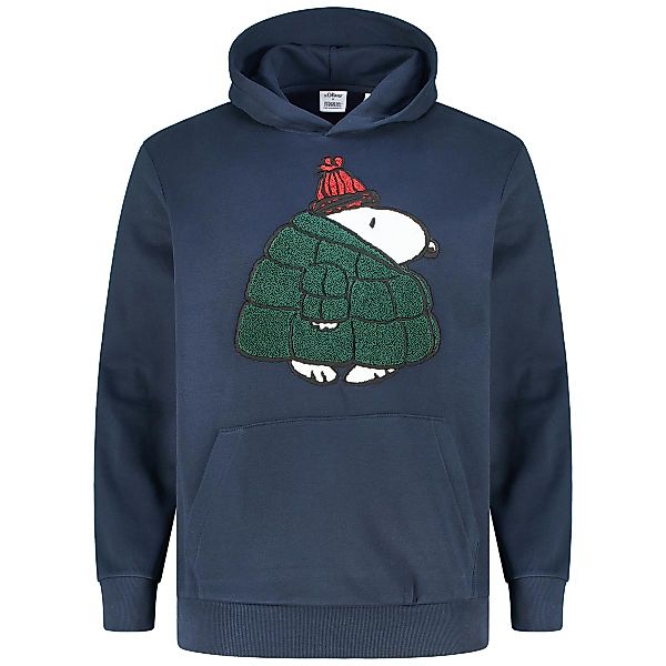 s.Oliver Hoodie mit Snoopy Applikation Farbe dunkelblau Größe: 6XL günstig online kaufen