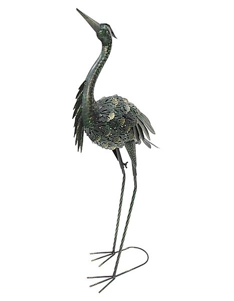 Dekoleidenschaft Gartenfigur "Reiher" Dekofigur aus Metall günstig online kaufen