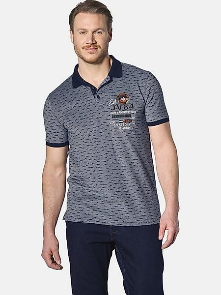 Jan Vanderstorm Poloshirt HALVESEN mit Bergmuster günstig online kaufen