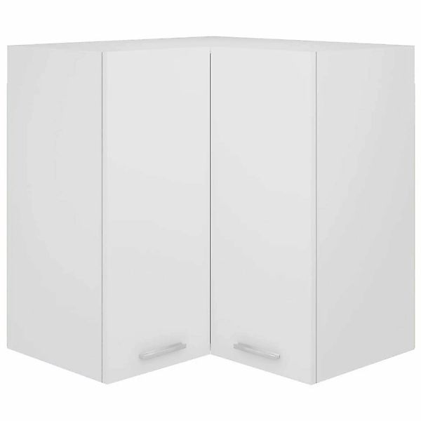 vidaXL Hängeschrank Eckhängeschrank Weiß 57x57x60 cm Spanplatte günstig online kaufen