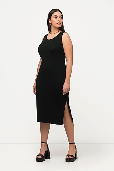 Ulla Popken Strickkleid Strick-Midikleid Slim Rundhals günstig online kaufen
