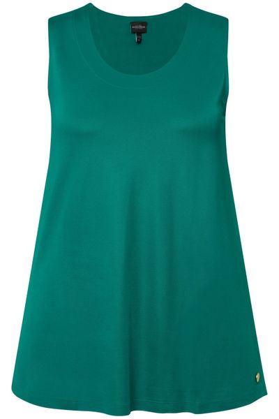 Ulla Popken Longtop Slinkytop Piqué A-Linie günstig online kaufen