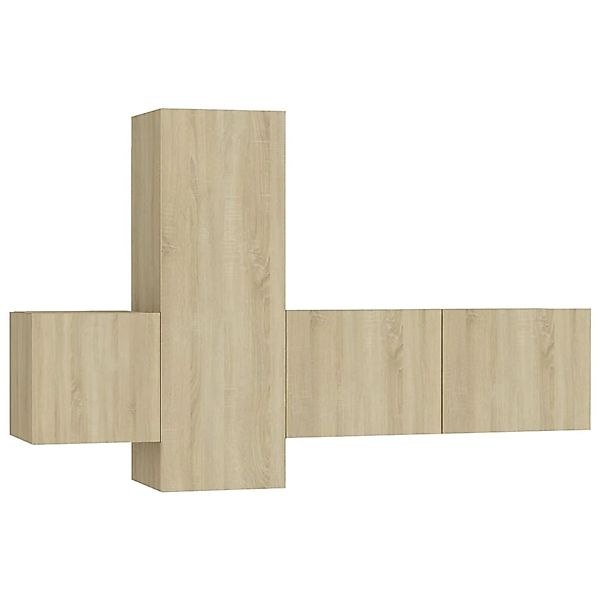 vidaXL 3-Tlg TV-Schrank-Set Sonoma-Eiche Holzwerkstoff 3078969 günstig online kaufen