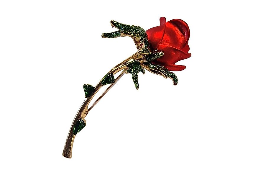 Dark-Desires Brosche Vintage Brosche rote Rose, Damen Brosche vintage Acces günstig online kaufen