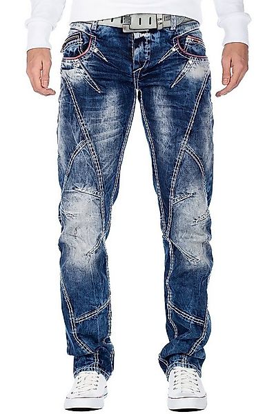 Cipo & Baxx Regular-fit-Jeans Herren regular fit Hose Stonewashed BA-CD563 günstig online kaufen