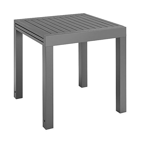 Juskys Gartentisch Laki, 70x70 cm, Aluminium Esstisch zum Ausziehen, Balkon günstig online kaufen