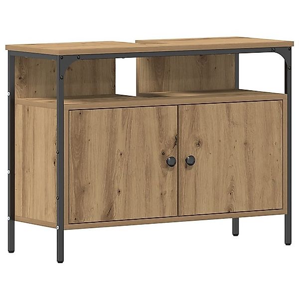 vidaXL Badezimmerspiegelschrank Waschbeckenunterschrank Artisan Eiche 80x30 günstig online kaufen