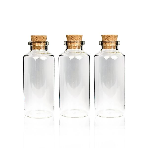 Bestlivings Fläschchen Glas mit Korken Set 30ml 18er Pack günstig online kaufen