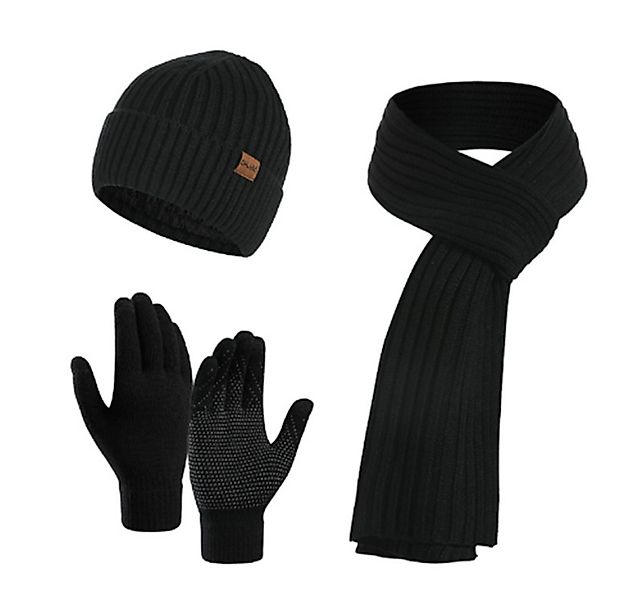 Bextsrack Mütze & Schal 3 Stück Mütze, Schal & Handschuh-Sets Geeignet für günstig online kaufen