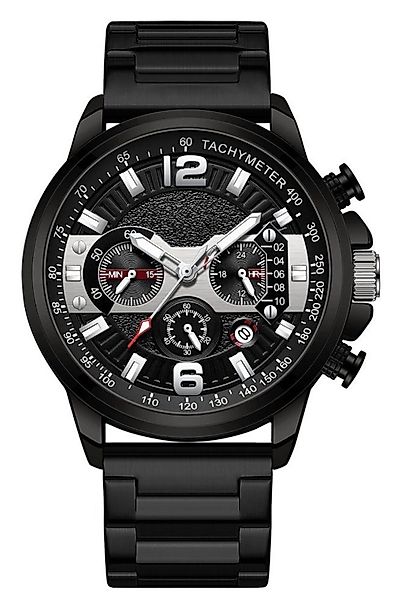 Forrlite Quarzuhr Herrenuhr Multifunktionsuhr Armbanduhr Chronograph, günstig online kaufen