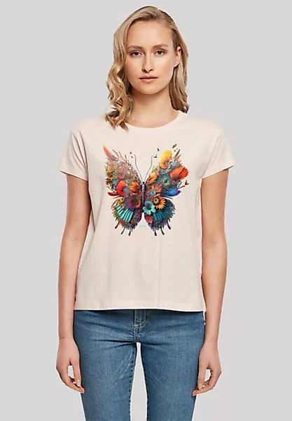 F4NT4STIC T-Shirt "Schmetterling Blume", Print günstig online kaufen