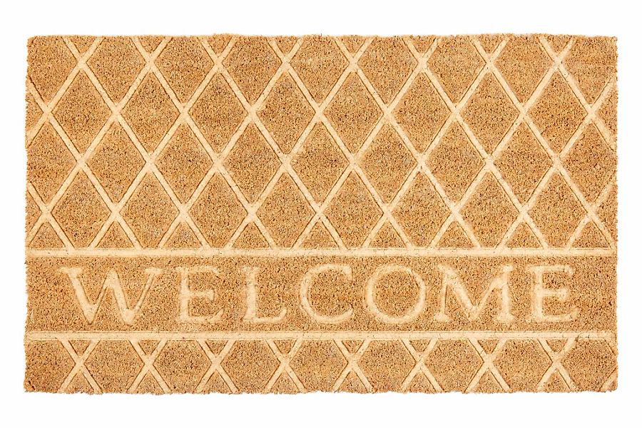 ASTRA Fußmatte "Coco Shape, Welcome" Türmatte, Kokos, schmutzabweisend, rut günstig online kaufen