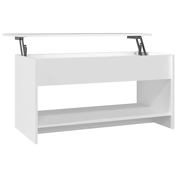 vidaXL Couchtisch Weiß 102x50x52,5 cm Holzwerkstoff 809647 günstig online kaufen